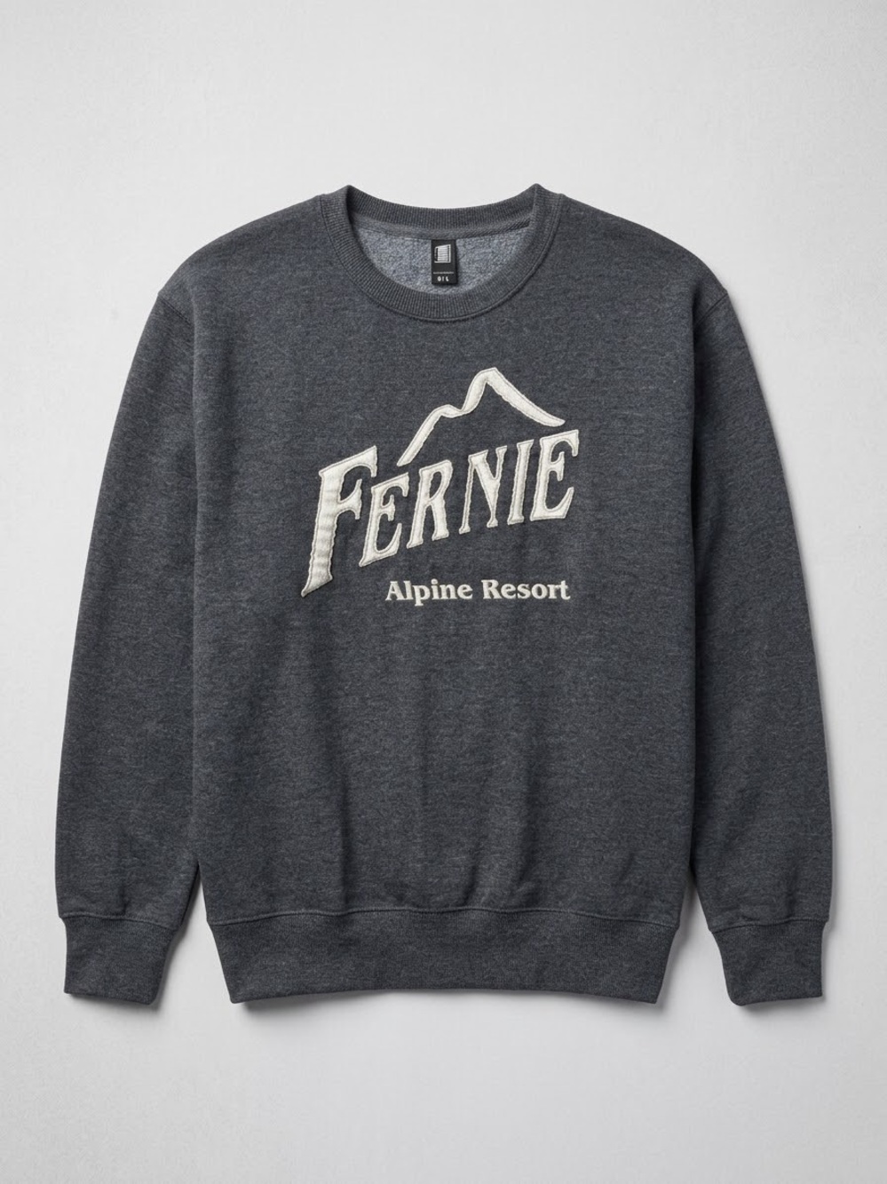 Women's Gray Crewneck Fernie BC Sweatshirt